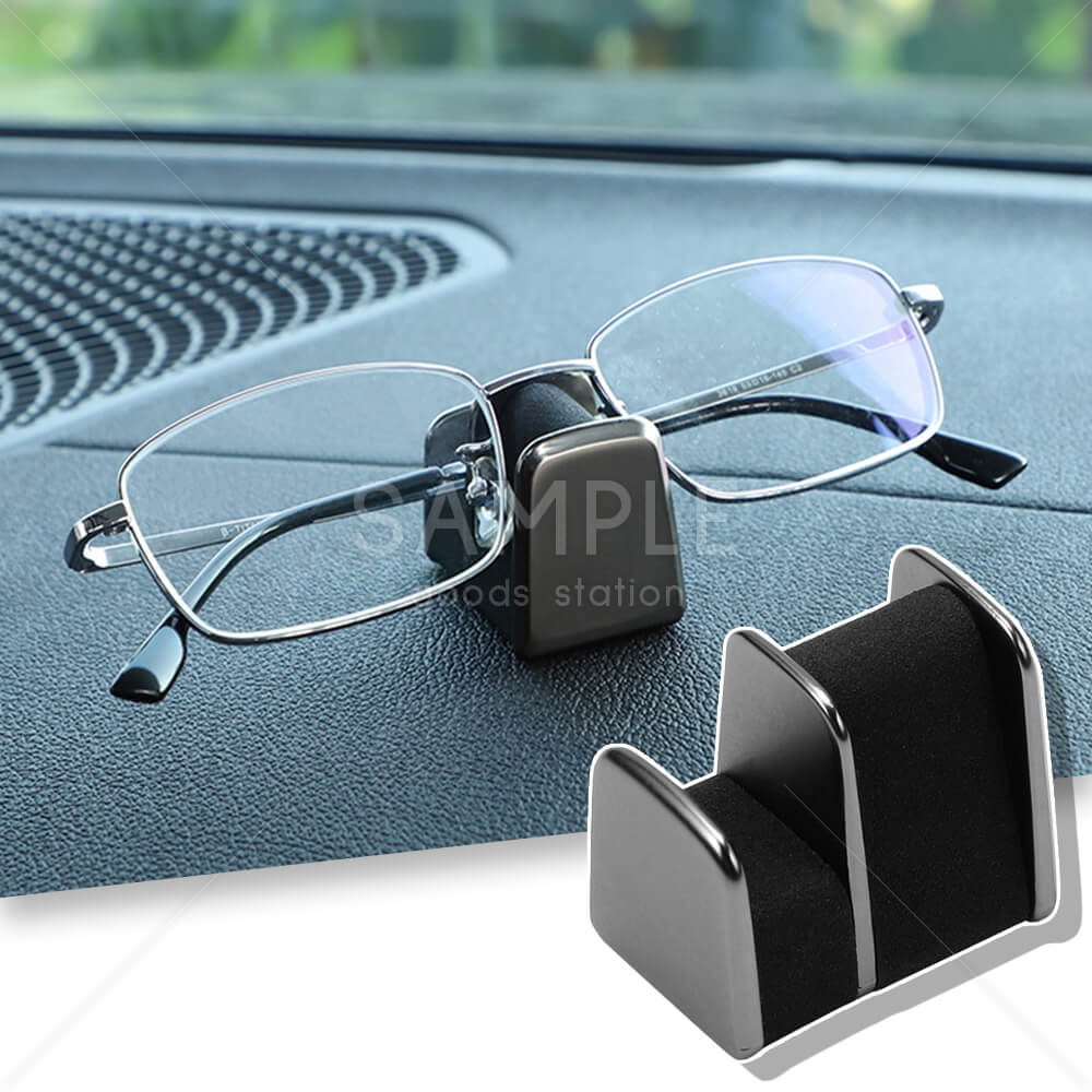 車用 眼鏡 メガネ サングラス メガネホルダー 眼鏡置き サングラスホルダー 取り付け簡単 2個セット シールタイプ ダッシュボード 車内整理 視界を遮らない おしゃれ 工具不要 両面テープ付き