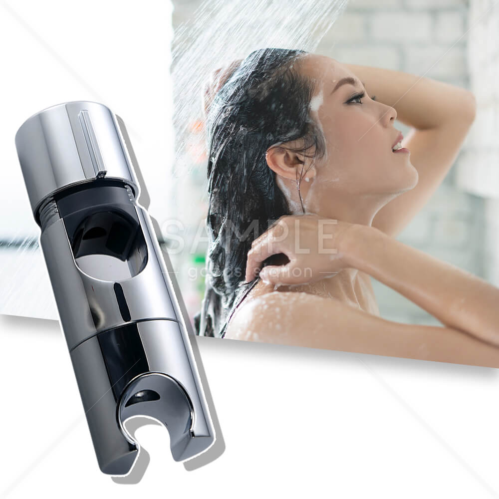 シャワーフック スライド可能 高さ調整 挟むだけ 工具不要 交換 修理 簡単設置 後付け 滑り止め 風呂 バスタイム 直径18mm-25mm